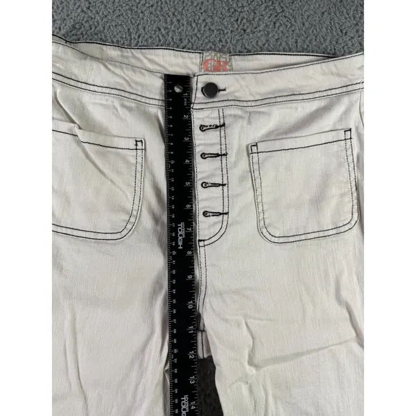 Gianni Bini Pants Women‎ 7/28 High Rise Wide Leg Boho Festival Coastal - Image 4