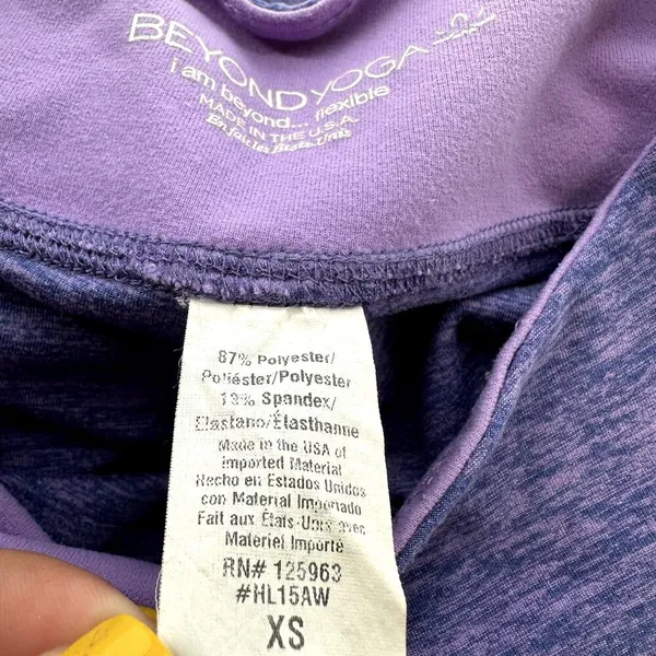 Beyond Yoga Spacedye Caught In The Midi 7/8 Leggings High Waisted Purple XSmall - Image 3