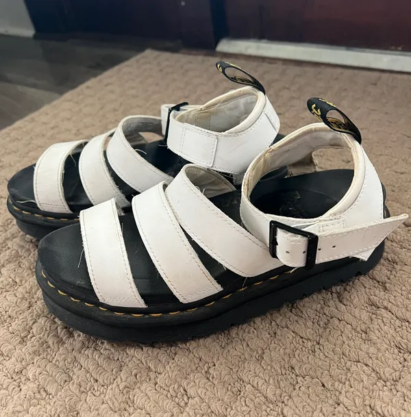Doc Martens White Sandals - Image 3