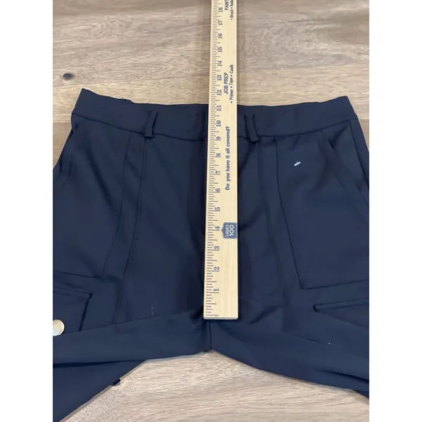 Halara Cargo Pants Size M Navy High Waisted Utility Skinny Stretch Snap Pocket - Image 5
