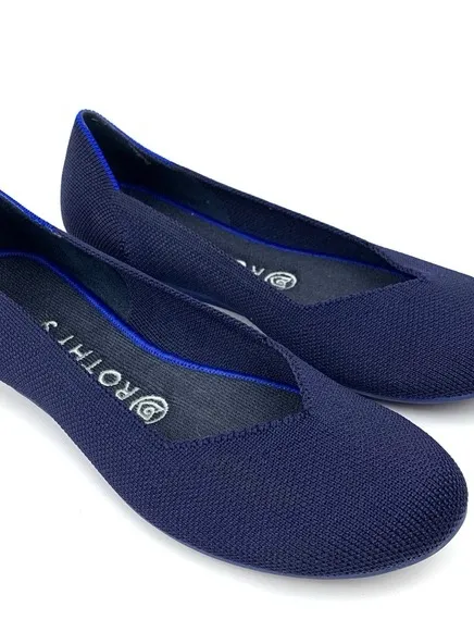Rothy's Navy Knit V‑Cut Ballet Flats - Image 2