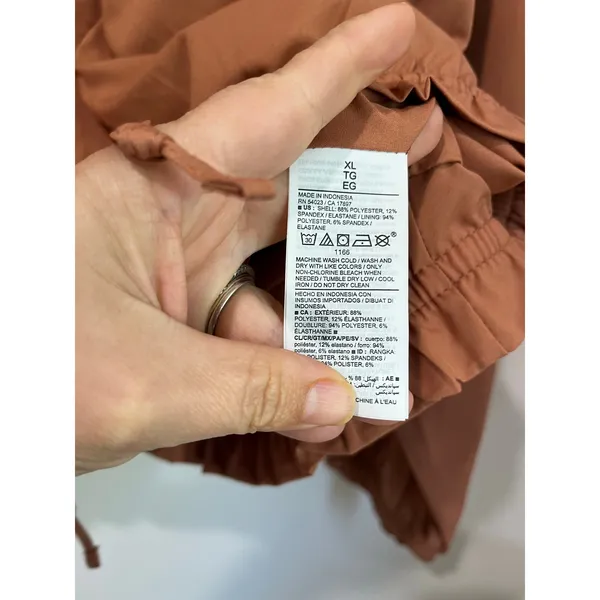 Old Navy Active StretchTech Jacket‎ XL Rust Brown Zip Front Quick Dry - Image 6