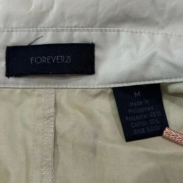Forever 21 Classic Beige Double-Breasted Trench Coat - Image 5