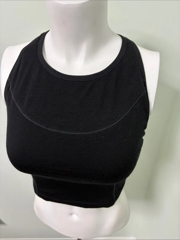 Icebreaker Meld Zone LongLine Sports Bra black large - Image 3