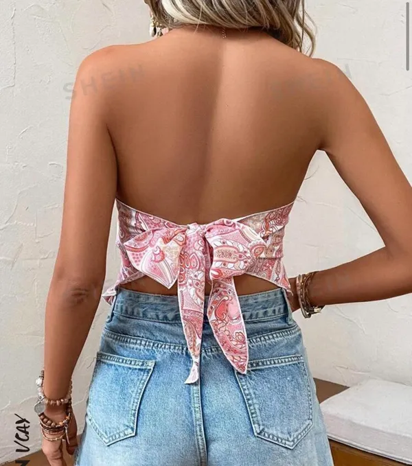 Pink Western Tube Top - Image 2