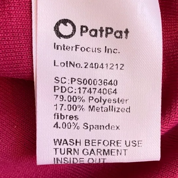 Barbie Pink Glitter Dolman‎ Sleeve Cinched Waist Mini Dress Womens Medium - Image 8