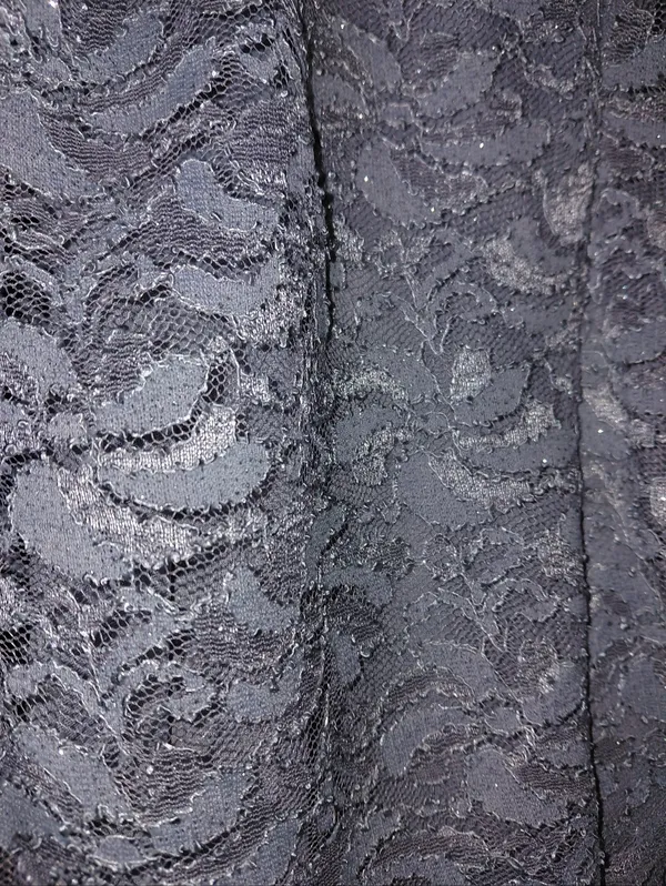 NWT Marina Silver/Grey Lace Chiffon Long Gown Size 6 | Elegant Wedding Guest - Image 15