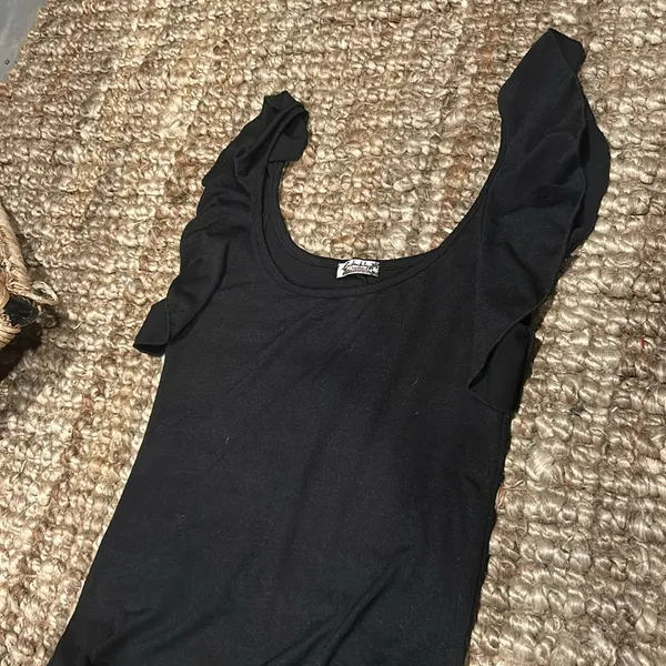 Intimately Free People Black Ruffle Hem Tank - Image 5