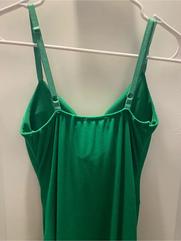 Green Maxi Dress Size S, With padded breast cups.. B-C Cup. - Image 6