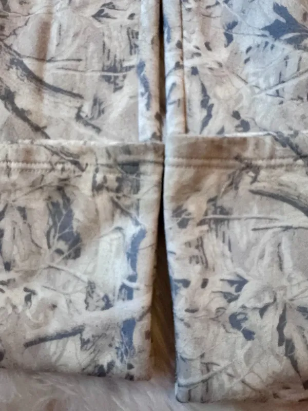 SWS Athletics White and Grey Branch Print Fleece Jogger Sweatpants Size M - Image 11