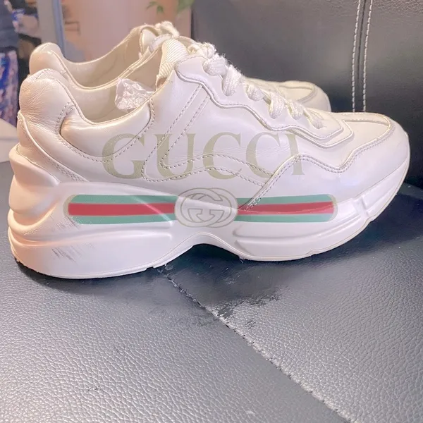 GUCCI RHYTON Sneakers GUCCI LOGO Size 34/4US - Image 9