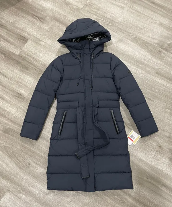 Navy Puffy Coat/Jacket - Image 2