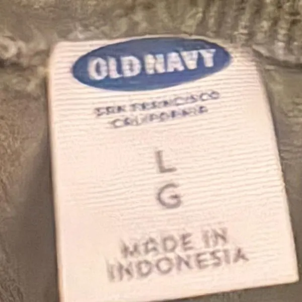 Old Navy Olive Green Drawstring linen blend Shorts - Image 5