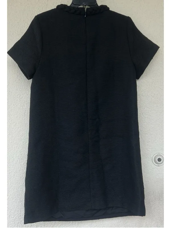 Tuckernuck Black Tweed Braided Jackie Mini Dress S Business Career Prep Academia - Image 9