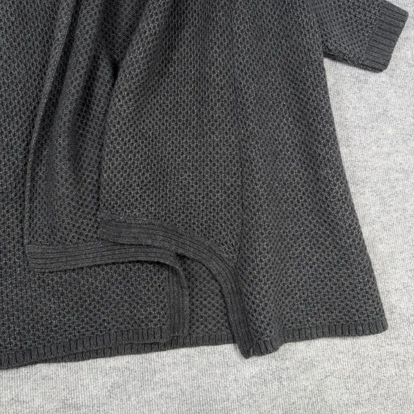 Ann Taylor Size-S Women Open Cradigan Wool Blend‎ Dark Grey - Image 6