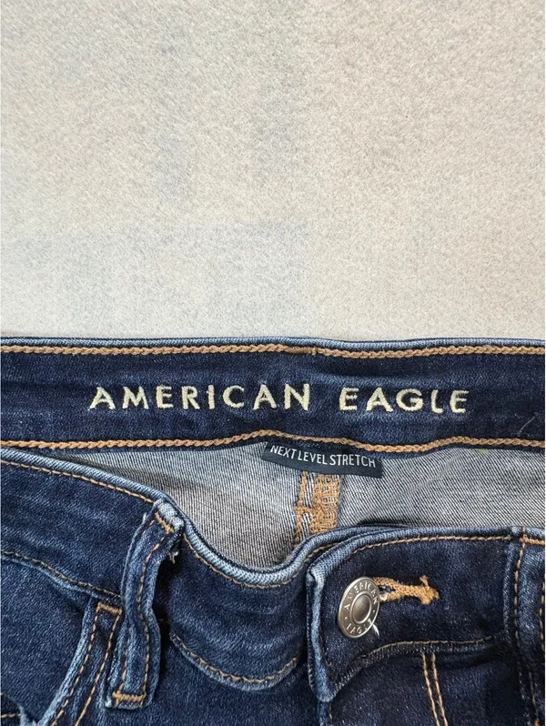 American Eagle Women’s High-Rise Jegging Jeans Size 6 Regular Distressed Stretch - Image 9