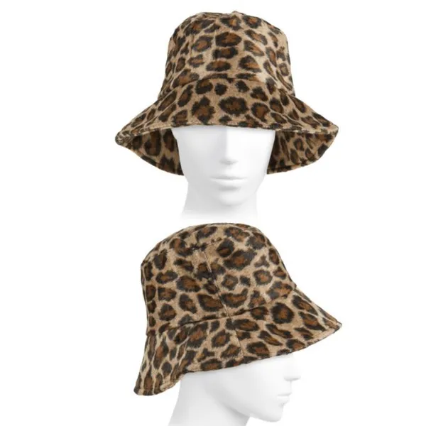 MARCUS ADLER Leopard-Print Faux Fur Bucket Hat 🗝️ - Image 2