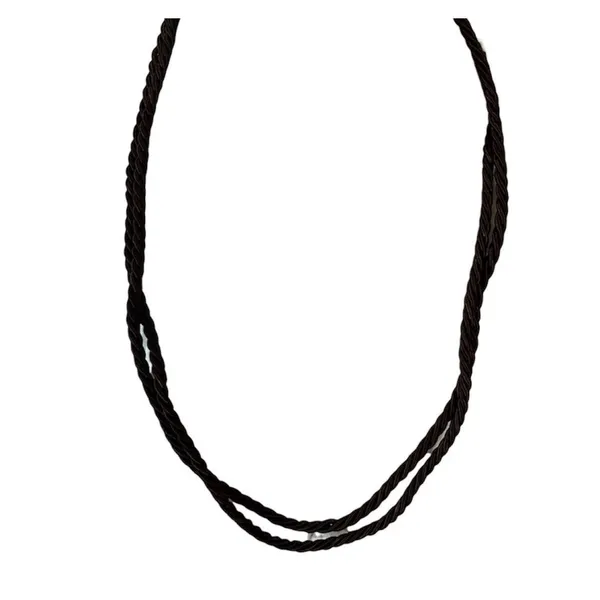 Gold Tone Good As Gold Pendant Necklace Brown Rope Convertible Premier Designs - Image 6