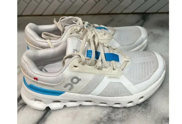 On Cloudrunner Women’s Size 7.5 White Blue Running Shoes EU 38.5 CloudTec - Image 11