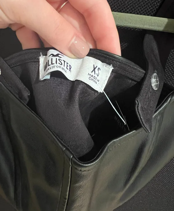 Hollister Leather Top - Image 2
