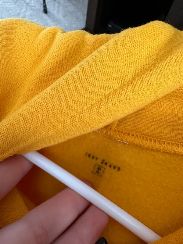 raised wild hoodie Yellow - Image 3