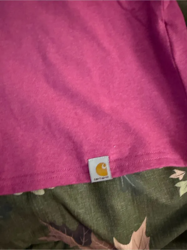 Carhartt Pink Graphic Logo Short Sleeve Tee - Image 5