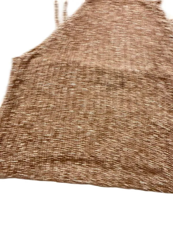 Topshop Bronze Metallic Ribbed Knit Halter Top Cami Tank Shirt Size 2 Women's - Image 7