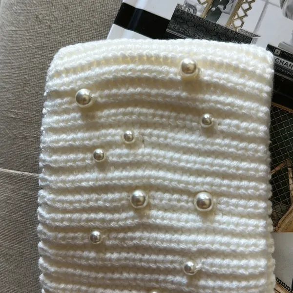 Victorias Secret Holiday Winter Headband & Gloves Set With Pearls - Image 3