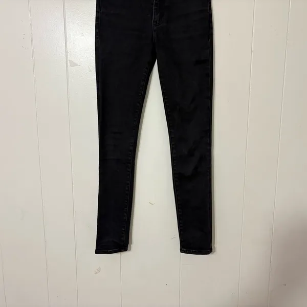 Abercrombie & Fitch Super Skinny Mid Rise Black Jeans Size 00 / 24 - Image 2