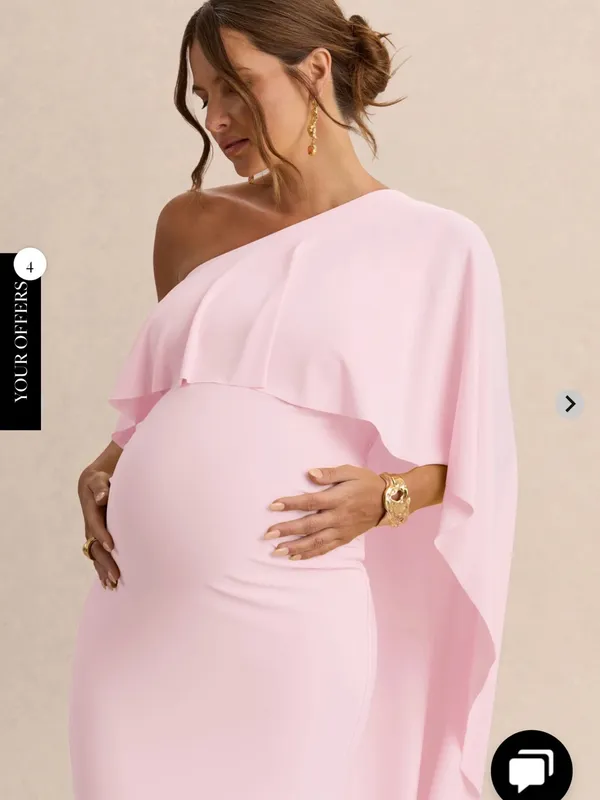 Club L LondonPink Maternity Dress - Image 3