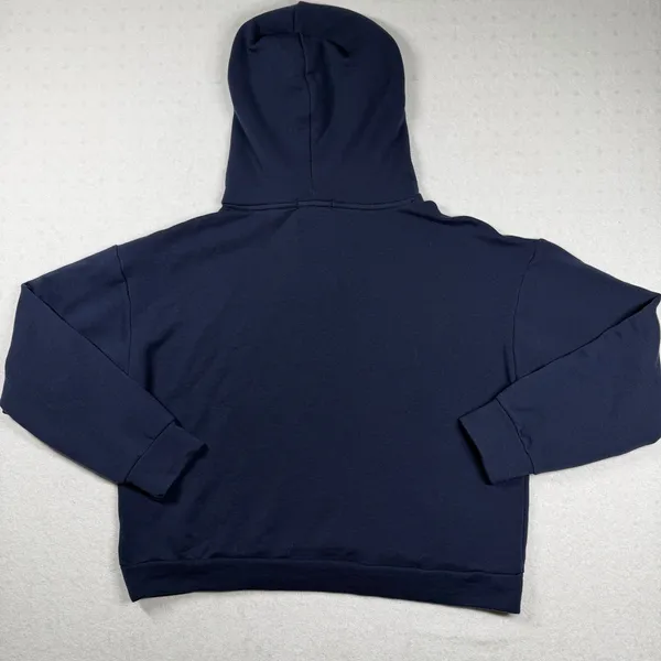 Quince Fleece Pullover Hoodie Women’s XS Navy Blue - Image 2