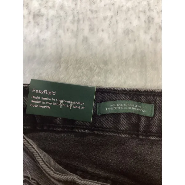 Wild Fable Womens High-Rise Tapered EasyRigid Distressed Jeans Black Size10 28L. - Image 4