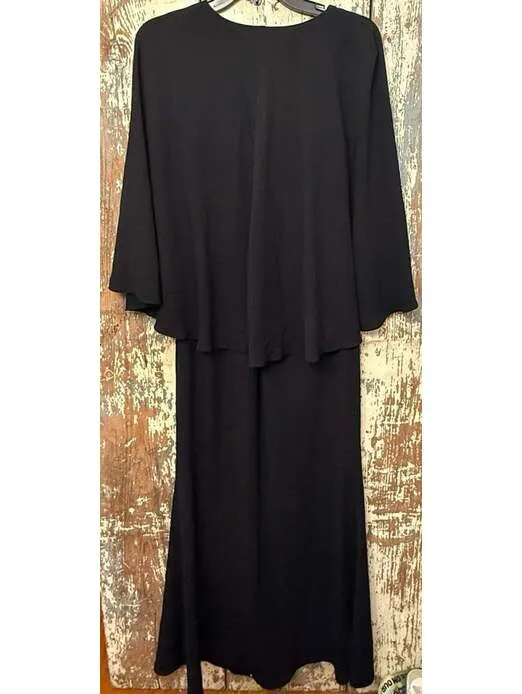 NWT Ali & Jay Vneck Layered Cape Formal Gown Dress, size XS - Image 6