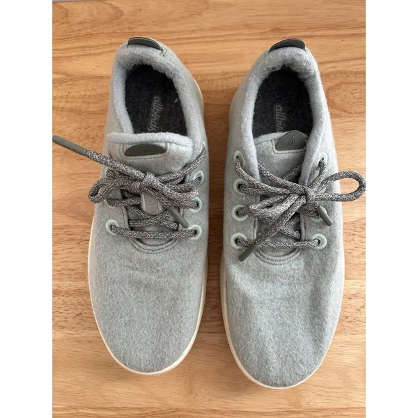 Allbirds wool runner mizzles Shoes W10 Green Tennis Sneakers casual granola - Image 2