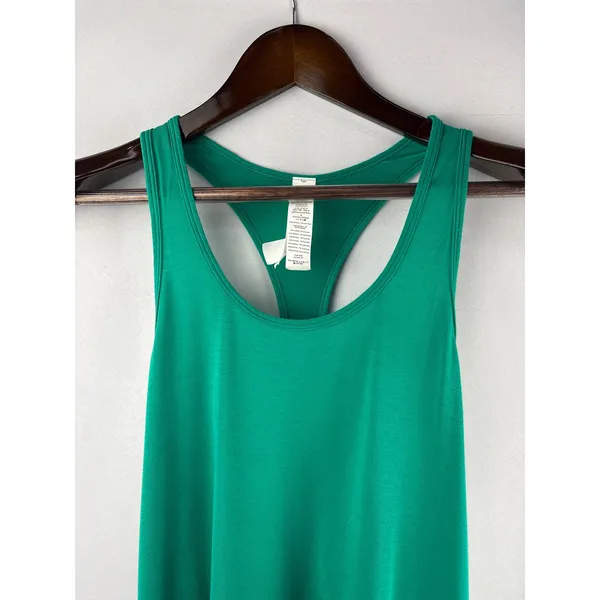 Women’s alo Medium Green Racerback Sports Tank - Image 2