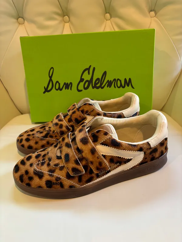 Sam Edelman Animal Print Sneakers with Velcro - Image 4