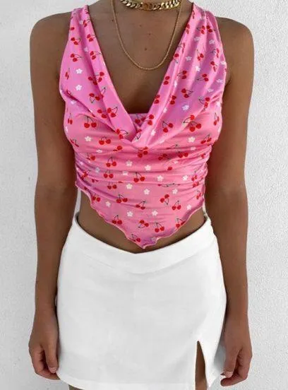 Tiger Mist Pink Croptop - Image 2
