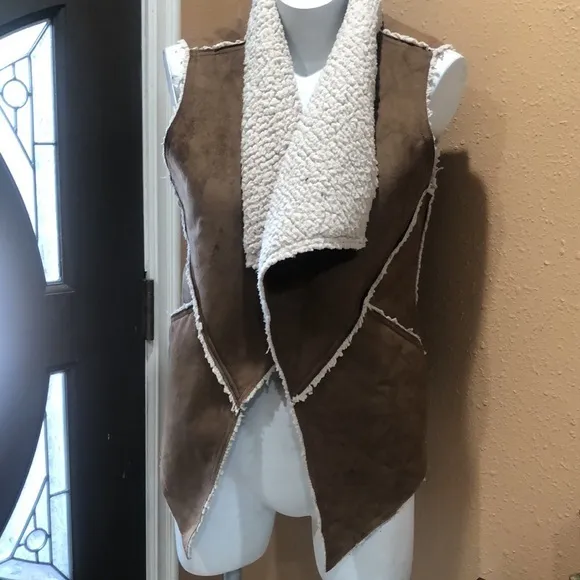 Sanctuary draped Sherpa vest - Image 2