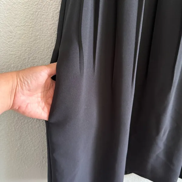 ABS Embellished Neckline Mini Dress Size 6 EUC Pockets‎ Pleated - Image 3