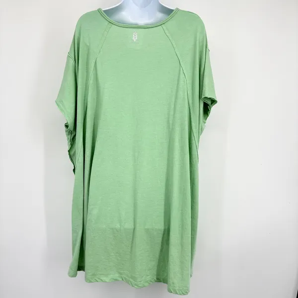 Free People Movement Keep It Casual Tunic‎ Women M Green Oversized Pockets Top - Image 7