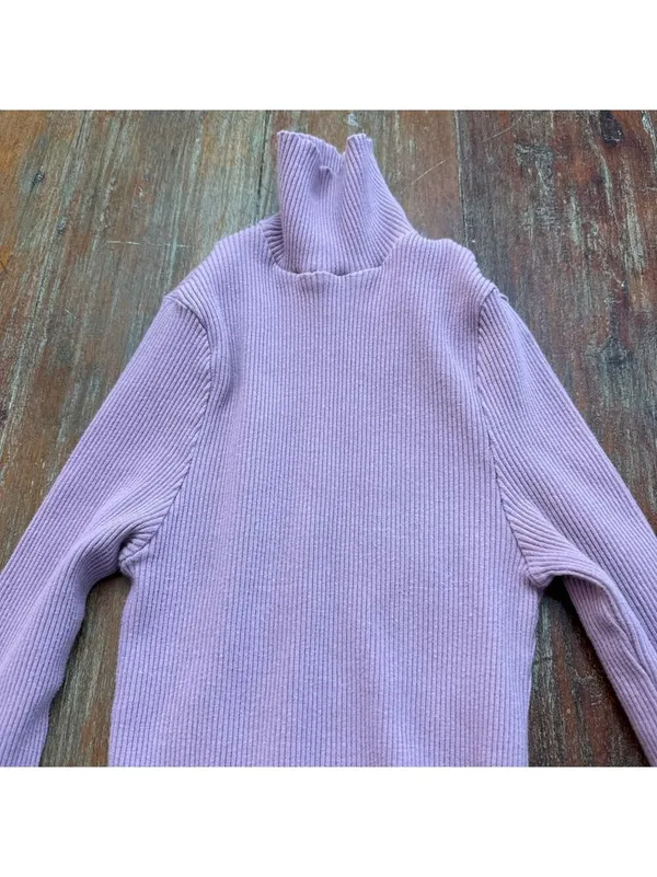 Free People FP Beach Bonfire Ribbed Mini Dress Lilac S - Image 2