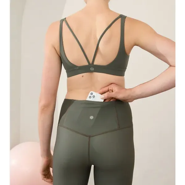 Athleta XL Elation Ultra High Rise 7/8 Legging Green Abstract X-Large - Image 2