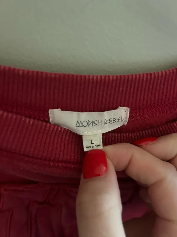 Buckle Sweatshirt Red Size L - Image 2