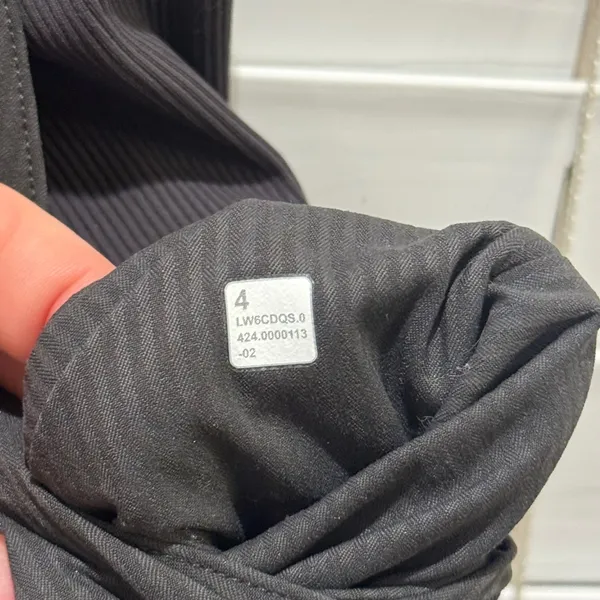 Lululemon Beyond the Studio Jogger Women 4 Grey Excellent Pinstripe LW6CDQS‎ - Image 6