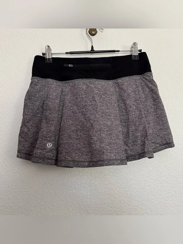 Lululemon Pace Rival Mini Skirt in Gray 4 Regular - Image 4