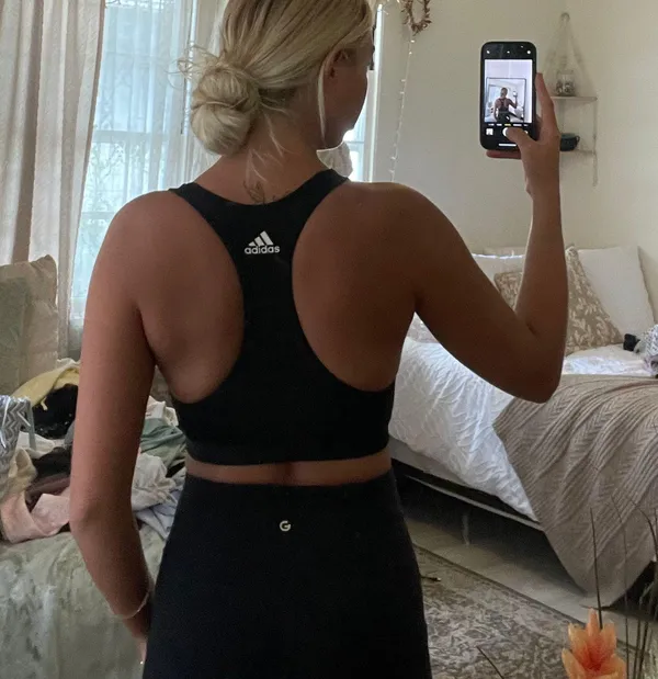 Black Sports Bra - Image 2