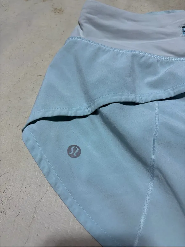 Lululemon Light Blue Women's Athletic Shorts 6 - Image 6