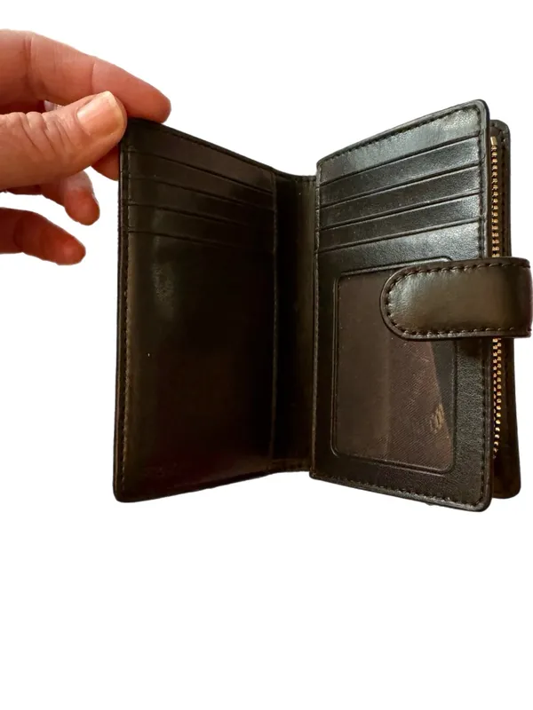COACH Medium Corner Zip Wallet in Brown Signature - Image 6