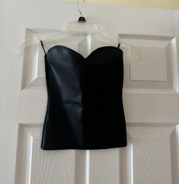 ZARA Black Strapless Top - Image 2