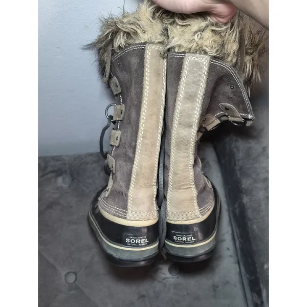 Sorel Joan of Arctic Brown Suede Waterproof Boots | Women’s Size 7 - Image 3